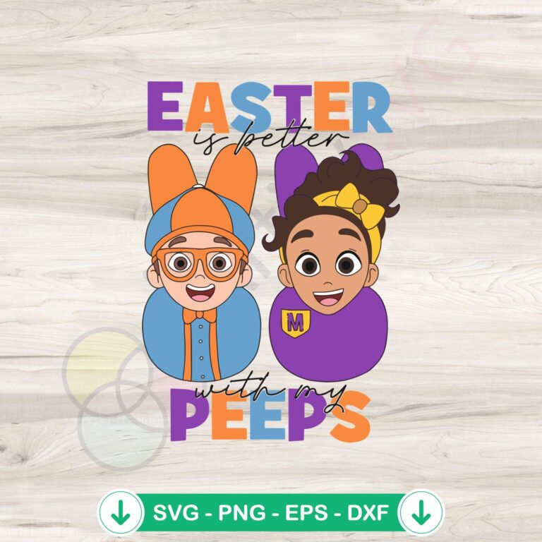 Easter Peeps SVG Blippi Wonders: Instant Download for a Peep-tastic Easter 2 Easter Peeps SVG file for Cricut cutting machine